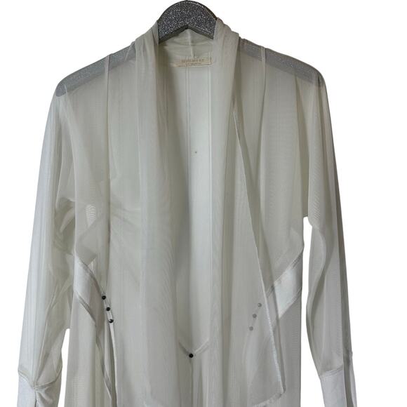 Testimony Los Angeles White/Cream Sheer Cardigan - Picture 2 of 6